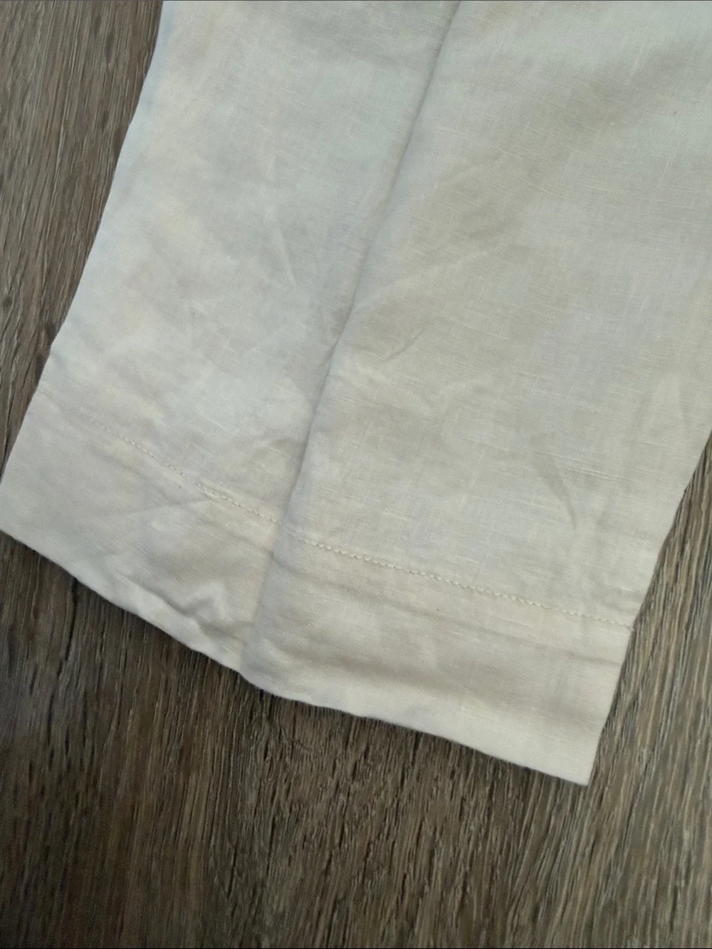 EVERLANE / High-Waist Wide Leg Linen Pants - Cream 0